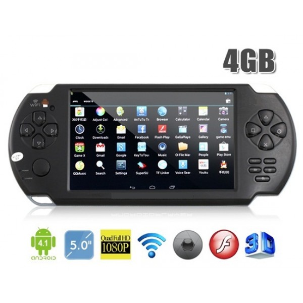 S5300 5 Android 4.1.1 Sunplus Gp33003 1.0 GHz Gaming Tablet PC with G-Sensor, Wi-Fi, External 3G, Capacitive Touch (4G) (Black)