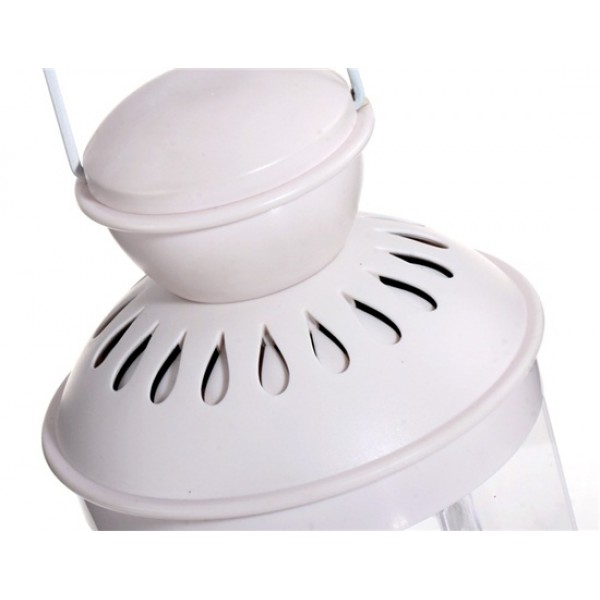 Multifunctional Lantern Design Adjustable 2-Color Light Speaker with Touch Sensor & TF Card Reader (White)