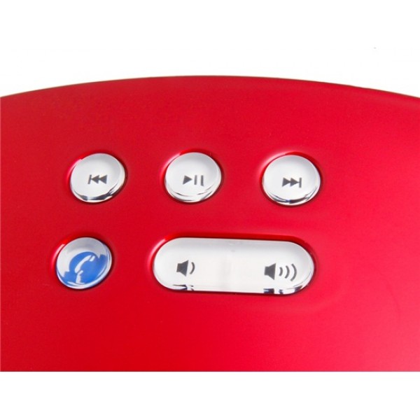 T5 Mini Wireless Bluetooth Speaker with TF Card Reader, Hands-free Calls for Cell Phone, Laptop PC (Red)