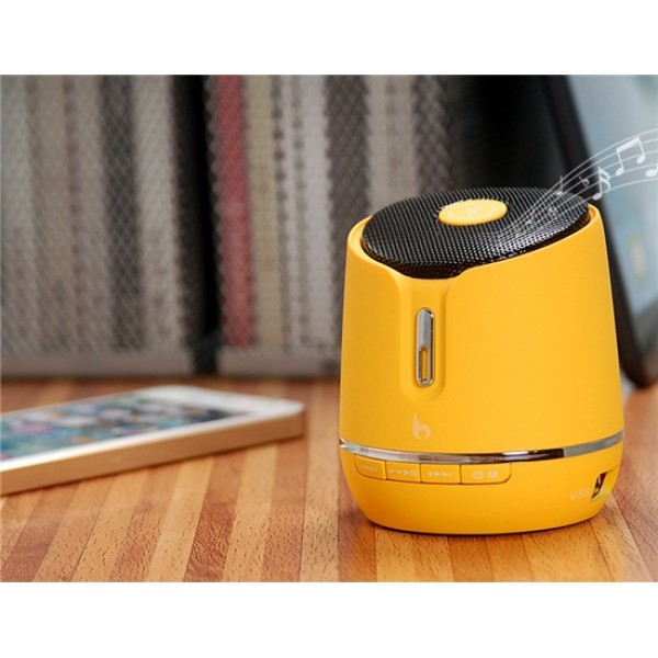 S06B Portable Wireless Bluetooth V3.0 Speaker with TF Card Reader, Hands-free Calls (Yellow)