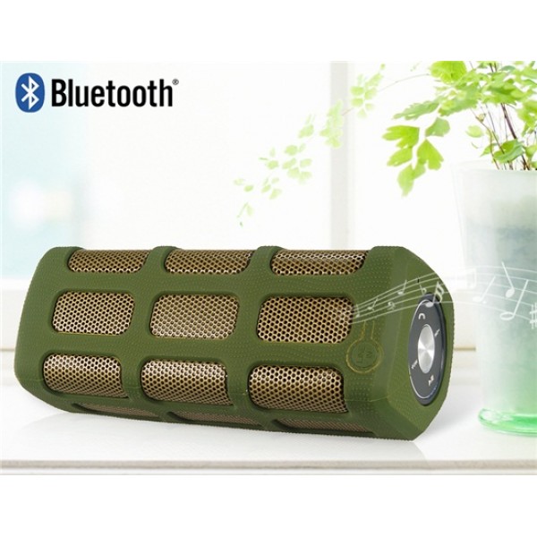 S33 Multi-Function Wireless Portable Bluetooth 2.1 Speaker, 7000 mAh Power Bank (Army Green)