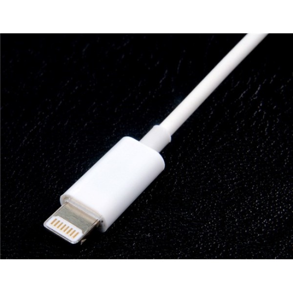 Charging & Data Transmission Spring Cable for iPhone 5, iPod Nano 7, iPod Touch 5, iPad Mini, iPad 4 (White)