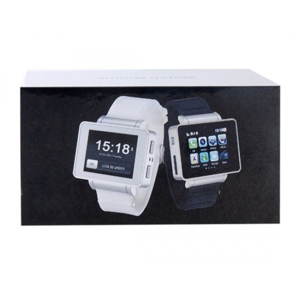 Watch i5 1.8 TFT Resistive Touch Screen Watch Phone with JAVA, FM, and Bluetooth (Black)