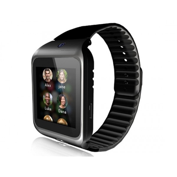 W3 1.44'' IPS LCD Capacitive 128x128 Bluetooth 3.0 Smart Watch Phone SC6531 0.32GHz 32MB ROM 0.08MP with Plastic Band (Black)