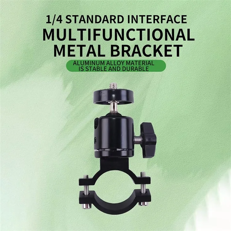 X029 Bicycle Action Camera Holder Aluminum Alloy Rotatable Bike Handlebar Camera Mount Adapter