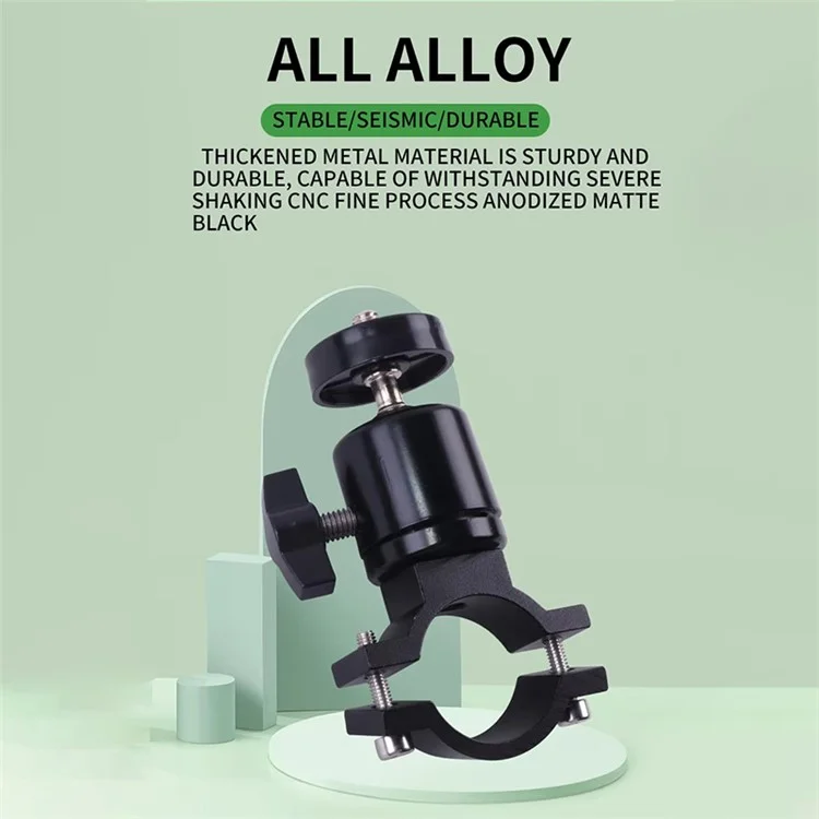 X029 Bicycle Action Camera Holder Aluminum Alloy Rotatable Bike Handlebar Camera Mount Adapter
