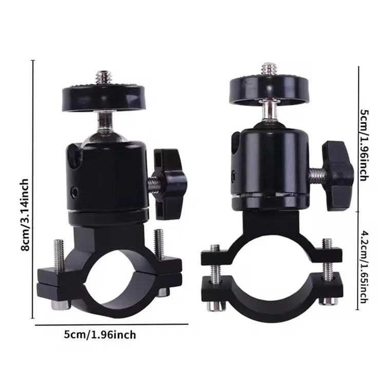 X029 Bicycle Action Camera Holder Aluminum Alloy Rotatable Bike Handlebar Camera Mount Adapter