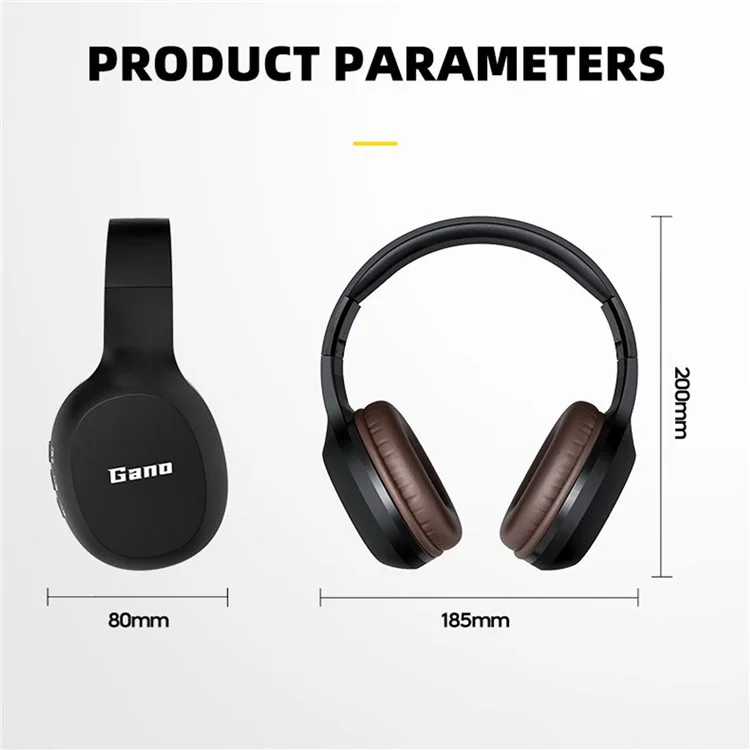 G1BT Over-Ear Wireless Headset Bluetooth Earphone HiFi Stereo Sound Noise Cancelling Gaming Headphone
