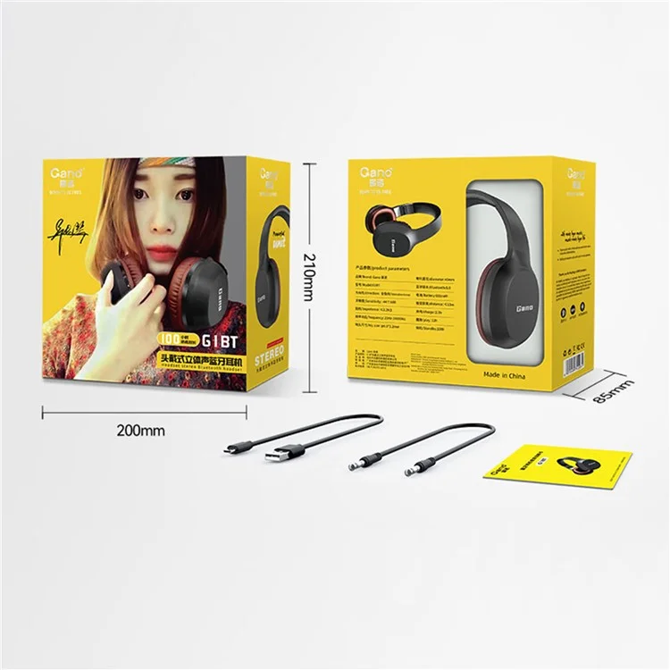 G1BT Over-Ear Wireless Headset Bluetooth Earphone HiFi Stereo Sound Noise Cancelling Gaming Headphone