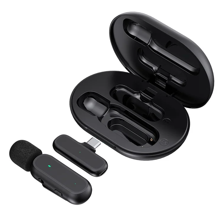 K61 Wireless Lavalier Microphone 2.4G Compact Lape...