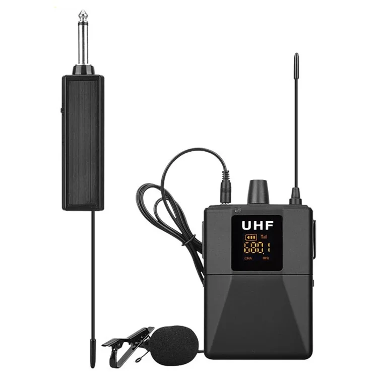 UHF 50M 30-Channel Microphone Transmitter Receiver...