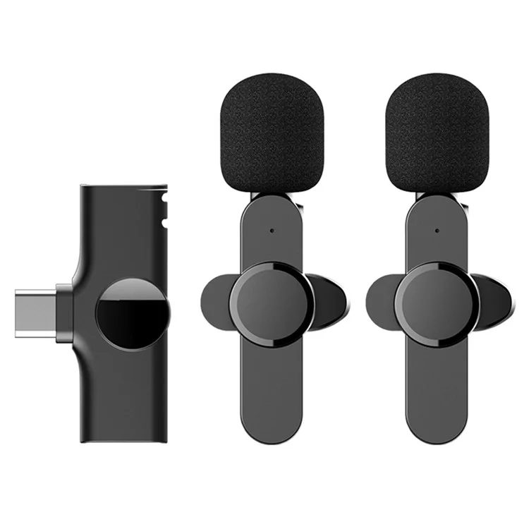 K5 Wireless Lavalier Microphone Mini Clip-On Recor...