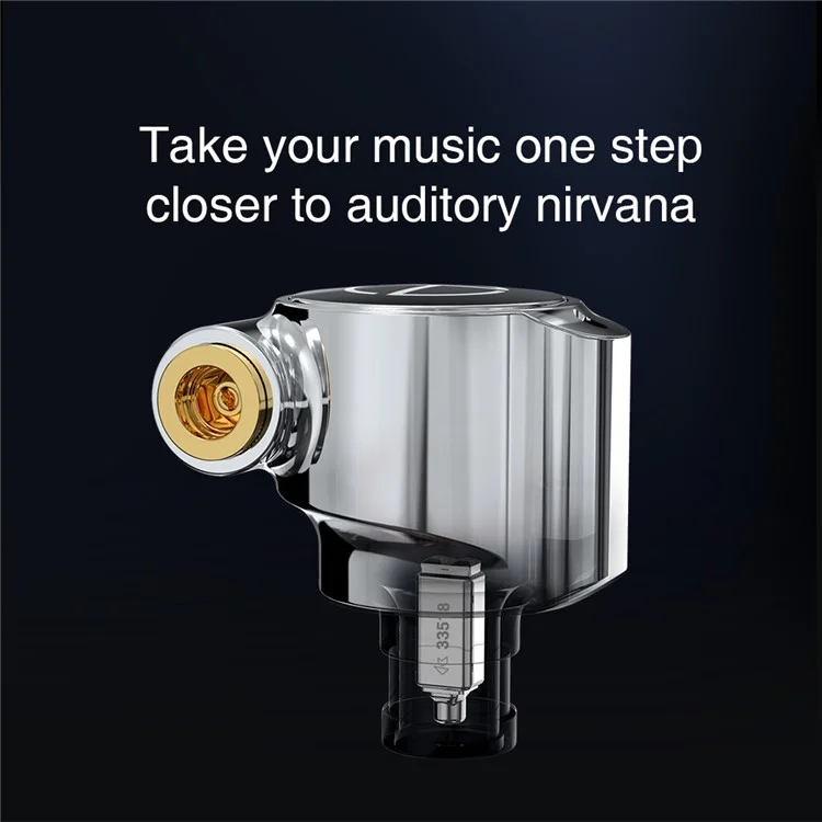 TA1 Detachable 3.5mm Wired In-Ear Earphone MMCX Interface Heavy Bass Headset, Standard Version