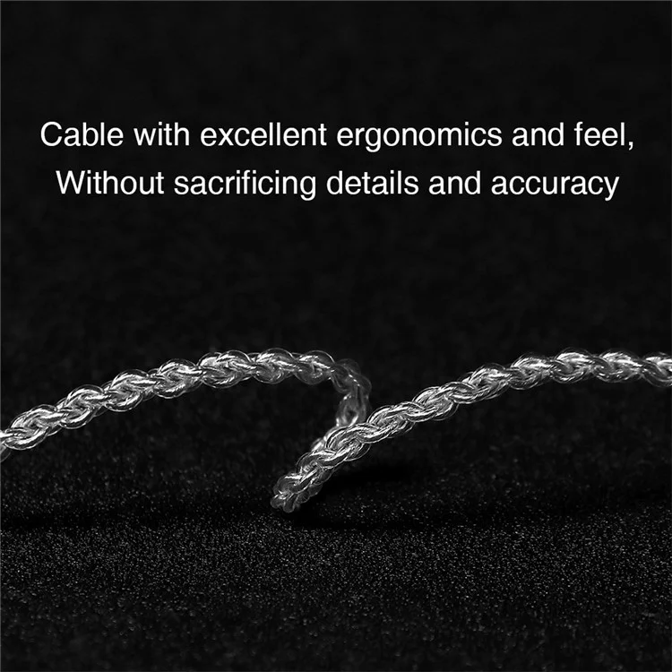 TA1 Detachable 3.5mm Wired In-Ear Earphone MMCX Interface Heavy Bass Headset, Standard Version
