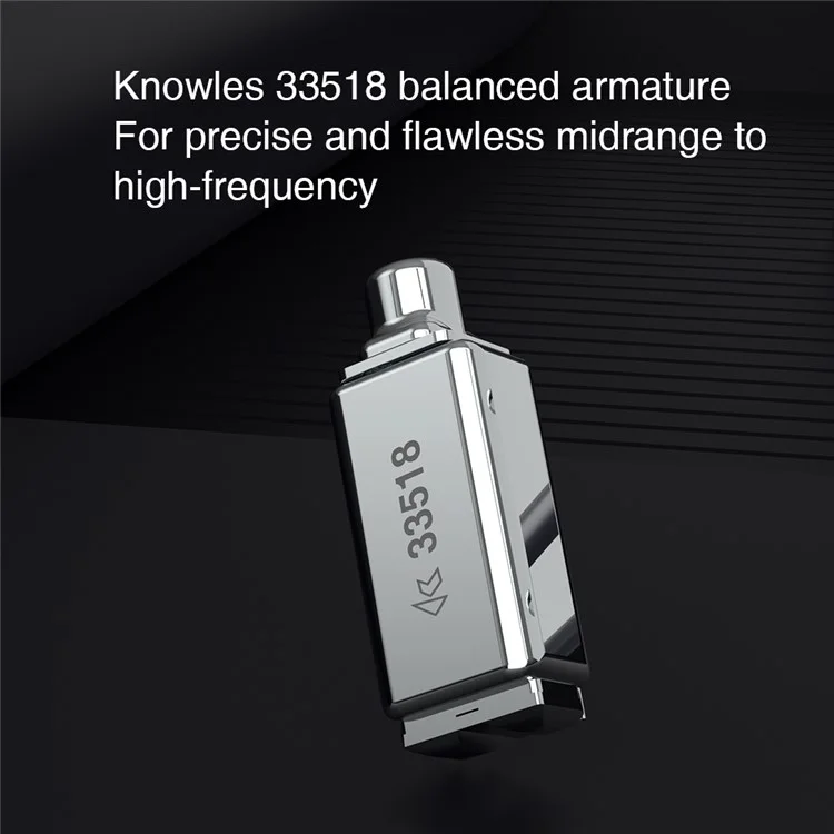 TA1 Detachable 3.5mm Wired In-Ear Earphone MMCX Interface Heavy Bass Headset, Standard Version