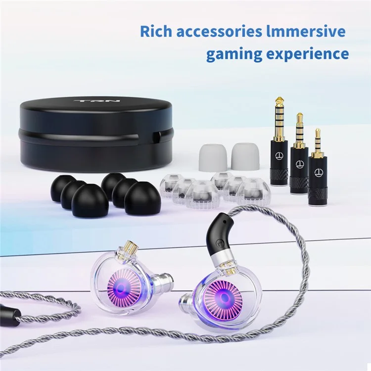 Jellyfish Detachable 2.5+3.5+4.4mm Wired In-Ear Earphone HiFi Music Running Headset without Mic