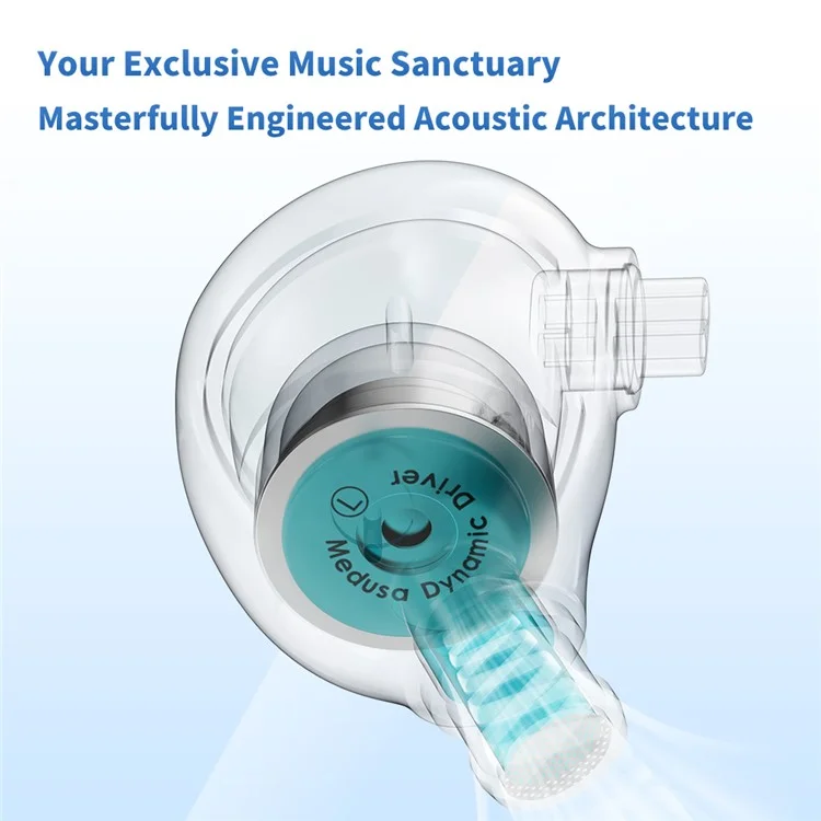 Jellyfish Detachable 2.5+3.5+4.4mm Wired In-Ear Earphone HiFi Music Running Headset without Mic