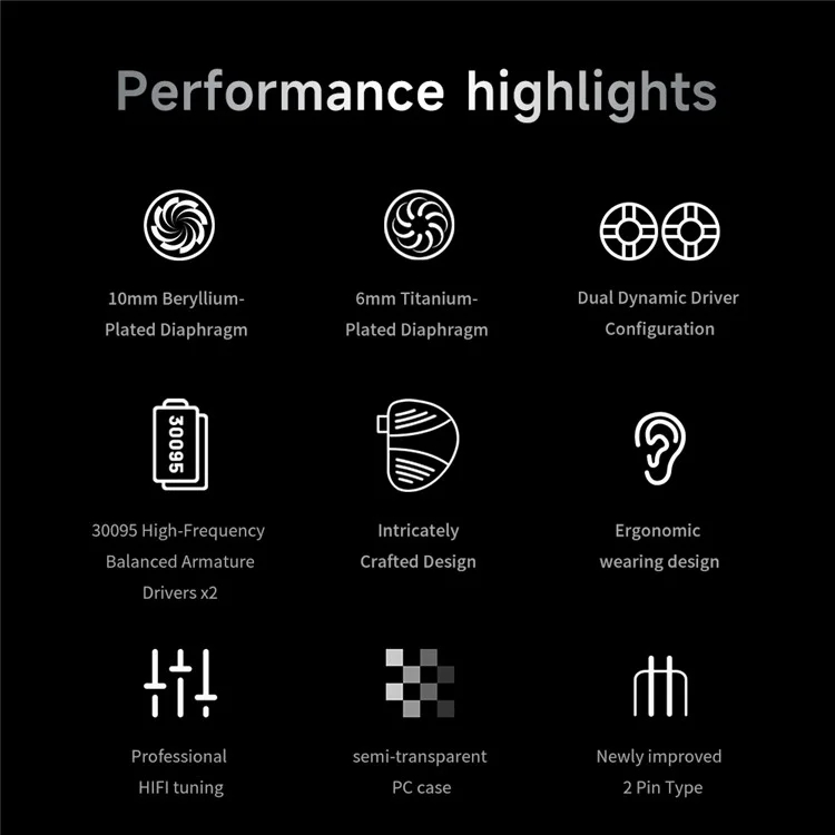 V10 Pro 3.5mm Detachable Wired In-Ear Earphone HiFi Music Gaming Headset with Mic - Black
