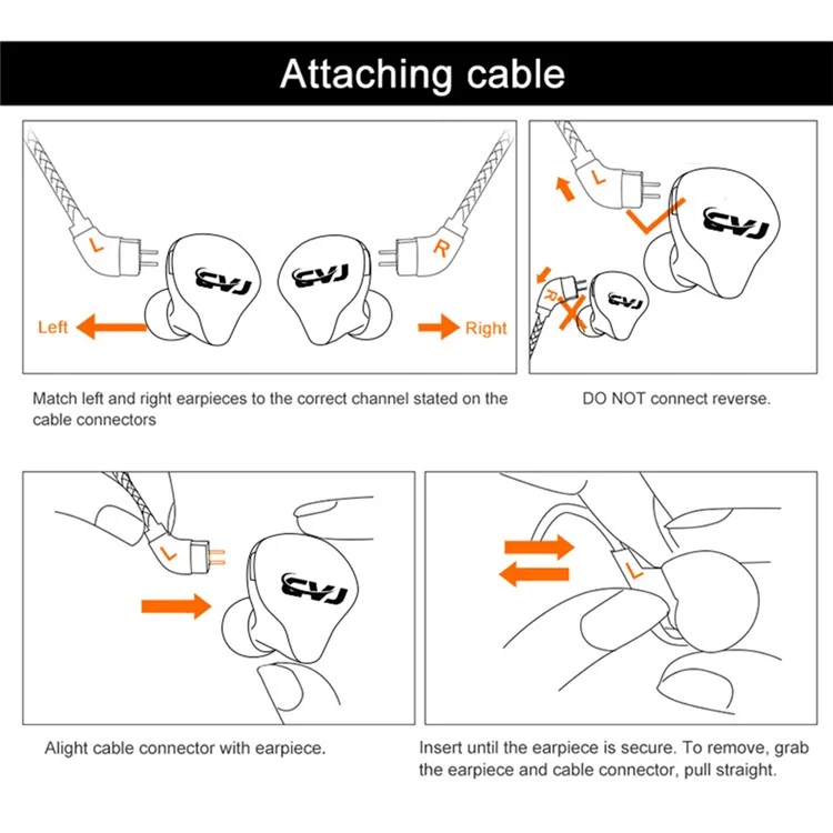In-Ear 3.5mm Wired Headset Noise Canceling HiFi Moving Iron Headphones, No Microphone - Black