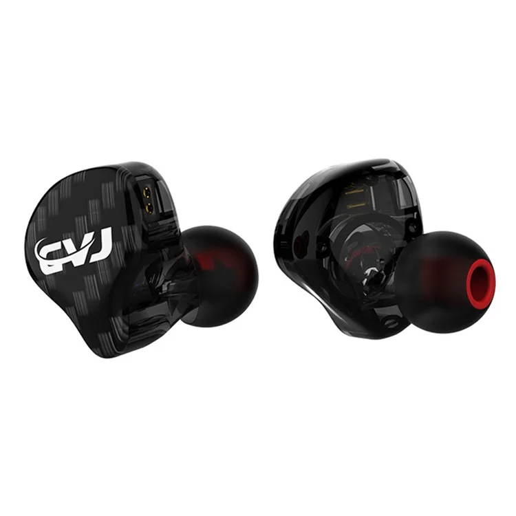 In-Ear 3.5mm Wired Headset Noise Canceling HiFi Moving Iron Headphones, No Microphone - Black