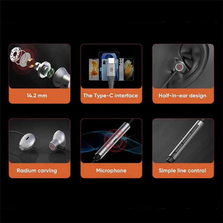 In-Ear Gaming Wired Headset Music Headphone Sports Earphone - 3.5mm Plug