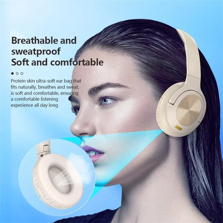 FONENG BL51 ANC+ENC Noise Cancelling Bluetooth Headphones Wireless Gaming Headset - Black