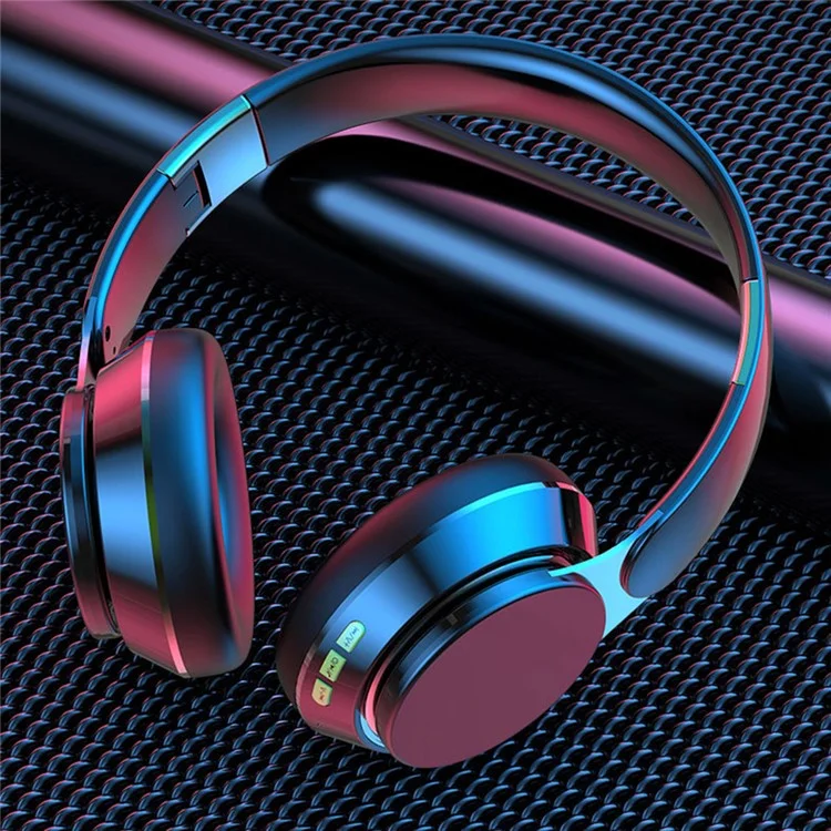 GN-25 Bass Over-head Headphone Stereo Headset Bluetooth Earphone with 40mm Vibrating Diaphragm and 3.5mm Audio Jack - Black