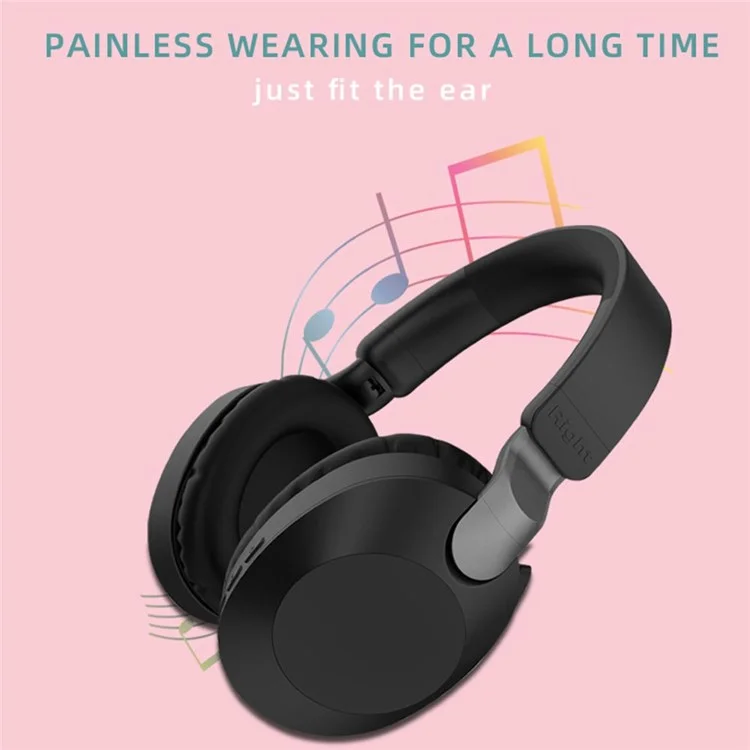 Wireless Headset Bluetooth Stereo Headphones Folding Earphones with Microphone Support Wired Mode - Blue