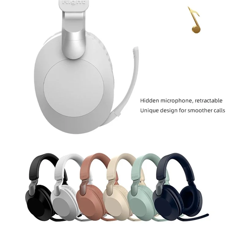 Wireless Headset Bluetooth Stereo Headphones Folding Earphones with Microphone Support Wired Mode - Blue