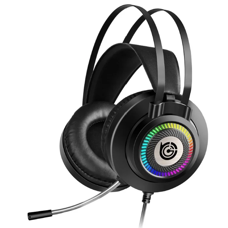 GT9 RGB Light Design Head-mounted Wired Stereo Sou...