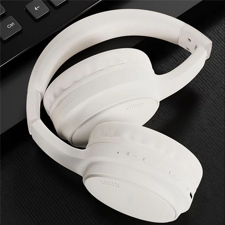 BT037 Bluetooth Noise Cancelling Headphones Over Ear ANC Wireless Deep Bass Headset - Black