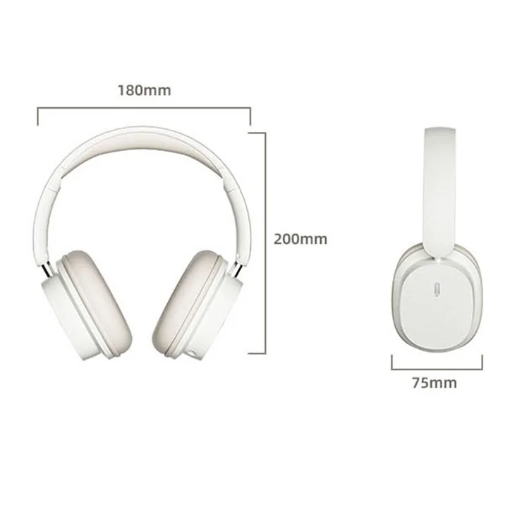 SY-T2 Wireless Over-Ear Bluetooth Headphones Foldable Noise Cancelling Headset with Built-in Microphone - Khaki