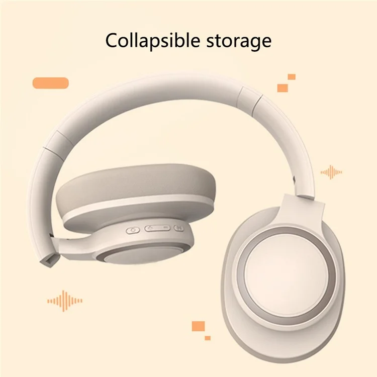 P3960 Wireless Bluetooth Earphone ANC Stereo Sound Gaming Headset - Beige