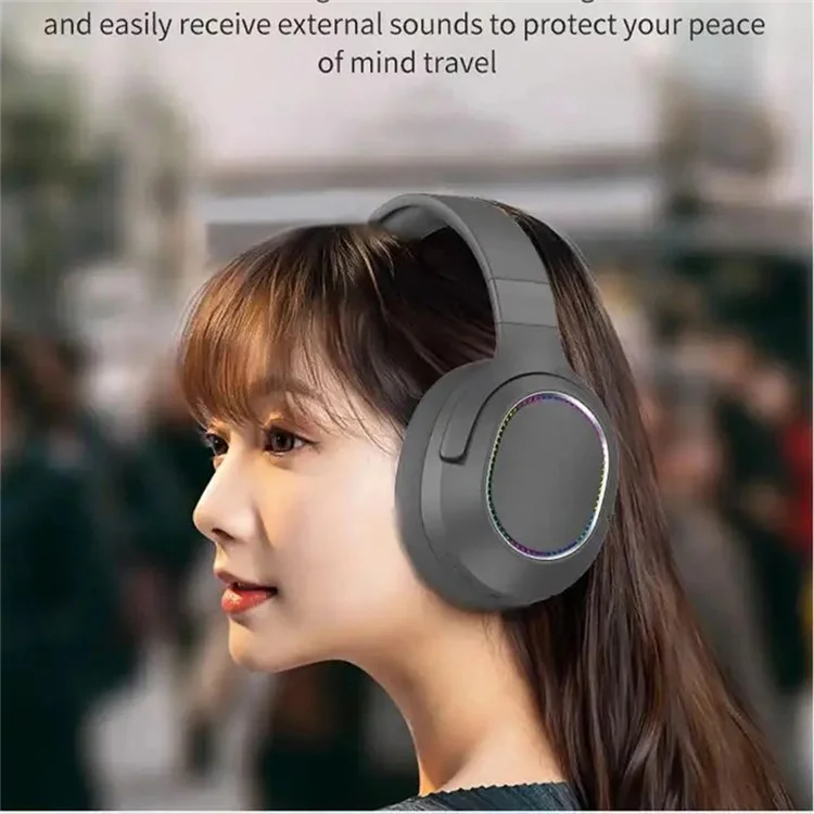 P2963 Wireless Headphone Bluetooth 5.3 Headset Waterproof Gaming Earphone - Beige