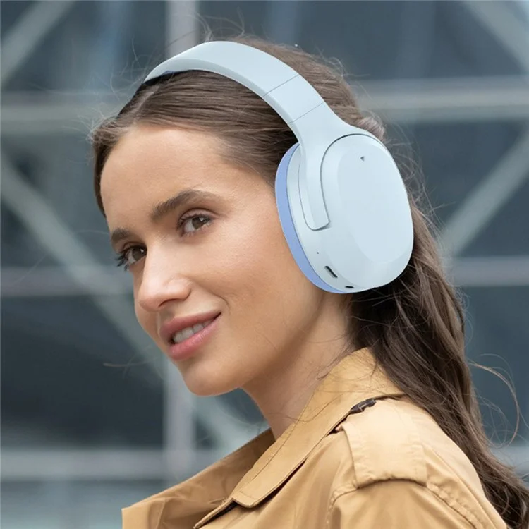 P2969 Over-Ear Wireless Bluetooth Earphone HiFi Stereo Sound Gaming Headphone - Khaki