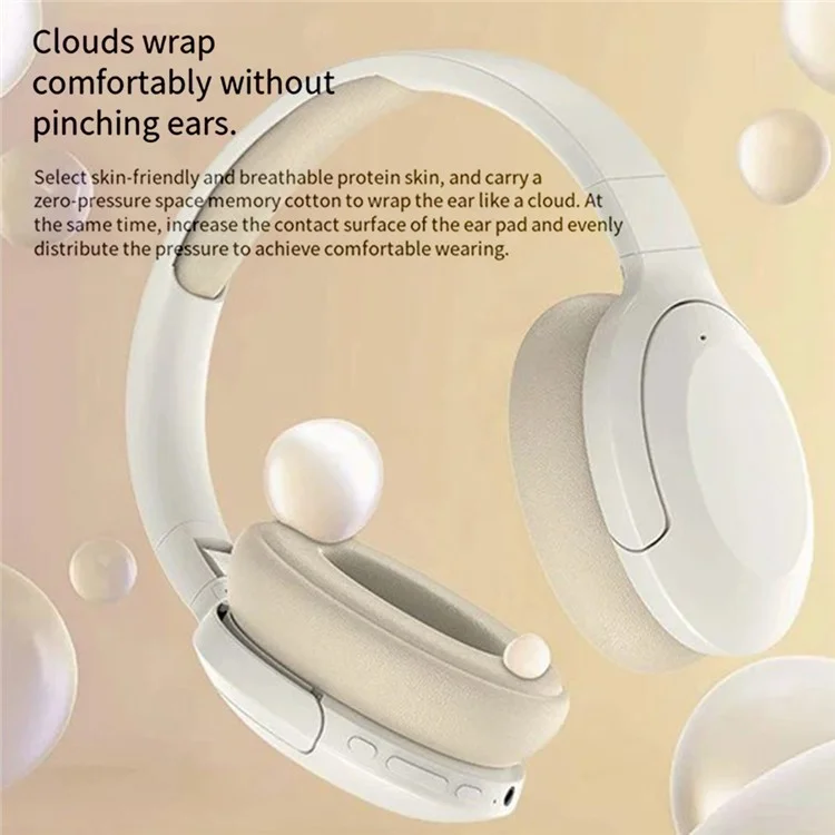 P2968 Lightweight Headset Over-Ear Wireless Bluetooth Headphones - Black