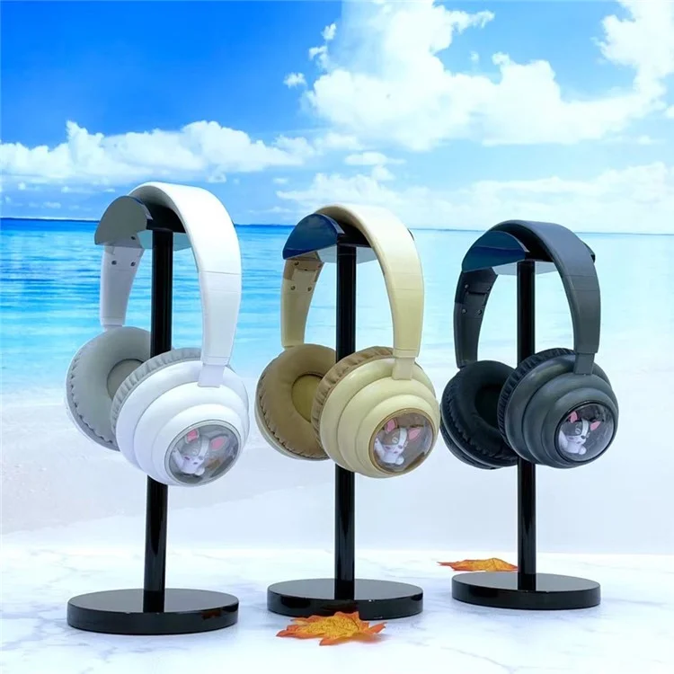 KE-31 Over-Ear Bluetooth Headphones with RGB Lights Wired / Wireless Headset - Black