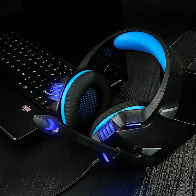 V3 Head-mounted Earphones RGB Light Wired PC Gaming Headset, USB+3.5mm+4Pin