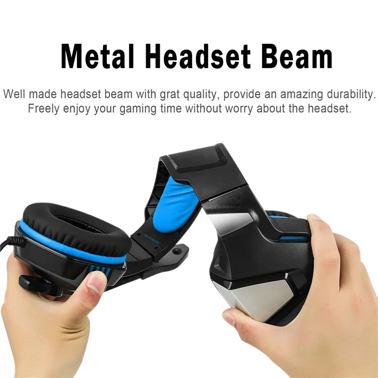 V3 Head-mounted Earphones RGB Light Wired PC Gaming Headset, USB+3.5mm+4Pin