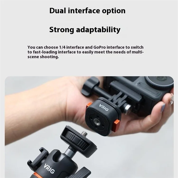For GoPro Action Camera Magnetic Quick Release Mount Adapter with 1 / 4 Base