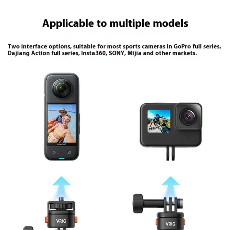 For GoPro Action Camera Magnetic Quick Release Mount Adapter with 1 / 4 Base